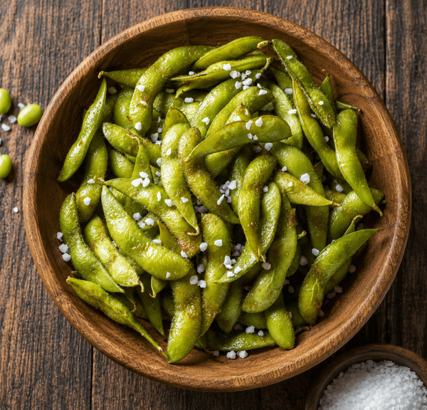 Edamame cu sare fulgi